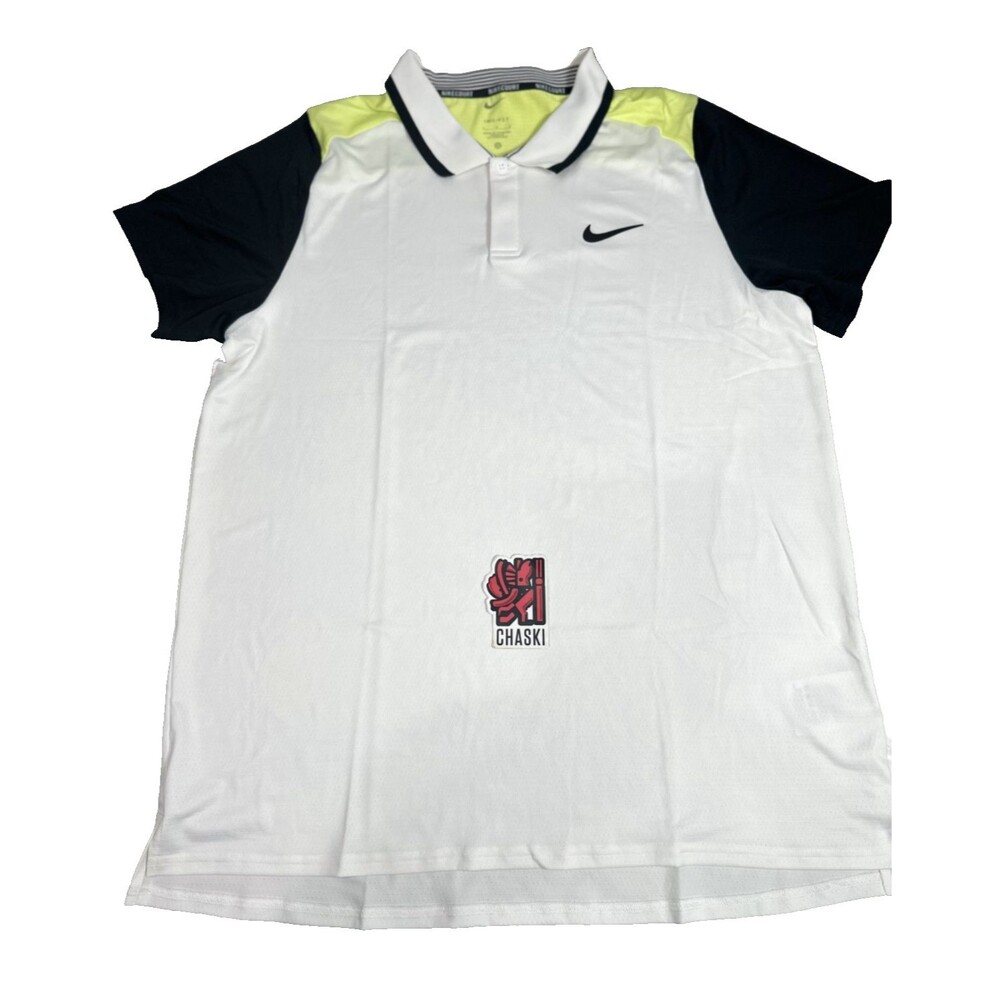 Nike Court Dri-Fit Advantage Tennis Polo top White Men's Large FD5314-101